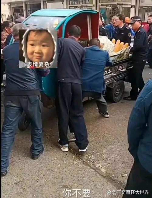 城管被摊贩驾车顶行